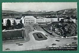 Genève, Le Palais des Nations, ungelaufen, ca. 1953