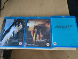 Evangelion Rebuild 3x Blu Ray UK Version ANIME
