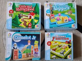 Lot de 4 jeux Smart Games pour enfants, comme neufs - D/F/I/