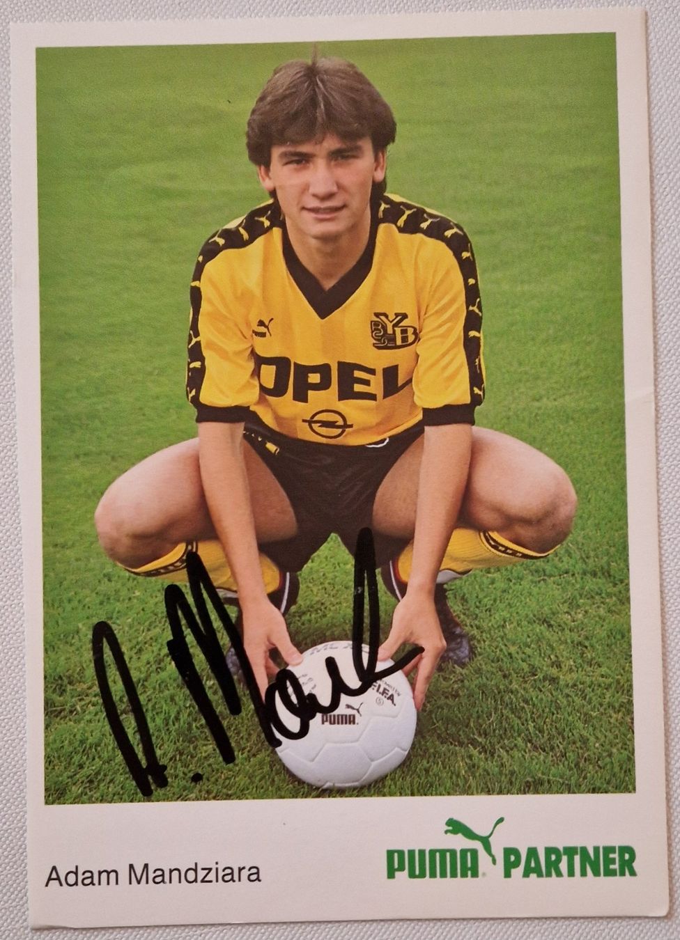 Autographes: Adam Mandziara - YB - 90er Jahre – D'occasion à Menziken par Autogramme