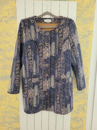 Damen Jacke im Schlangenmuster, Grösse 42, Neu