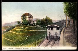 AK Clarens, Chateau du Chatelard et Chemin de fer, schweizer
