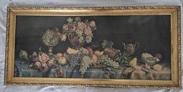"Tisch mit Obst und Blumen Stilleben Willy Hanft