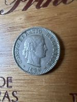 Schweizer 20 Rappen Münze 1939 B guter Zustand antik