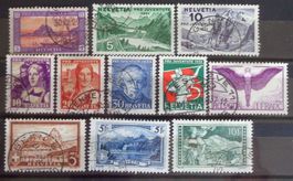 SUISSE: Un lot de timbres des années 1929 à 1933, O