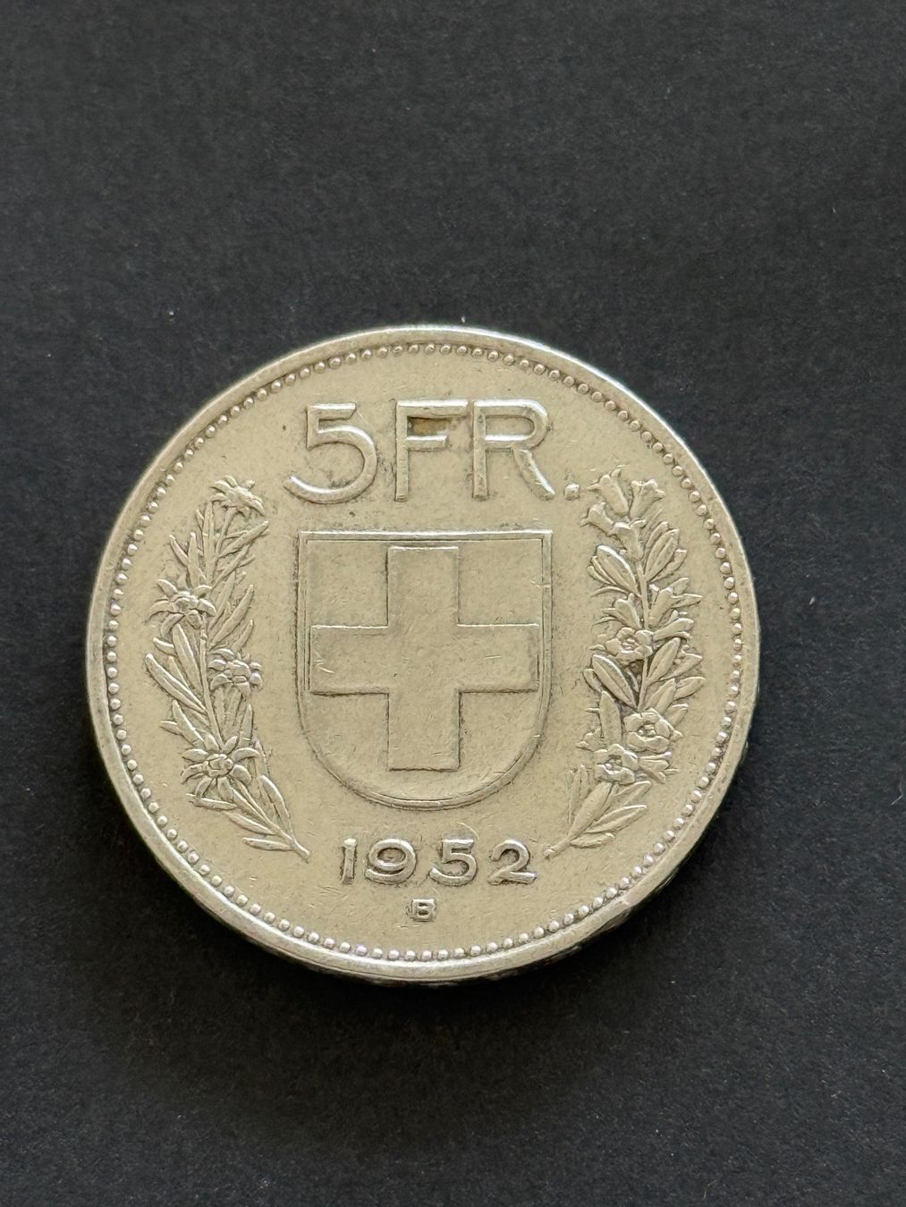 Tutti le monete: Seltener 5 Franken 1952 – Usato da Wallisellen venduto da SWISS_SILVER1 1