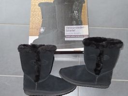 sehr schöne Veloursleder-Stiefel Gr.38 TCM +++top+++