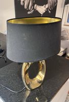 Tischlampe schwarz gold gut erhalten 230V 50Hz
