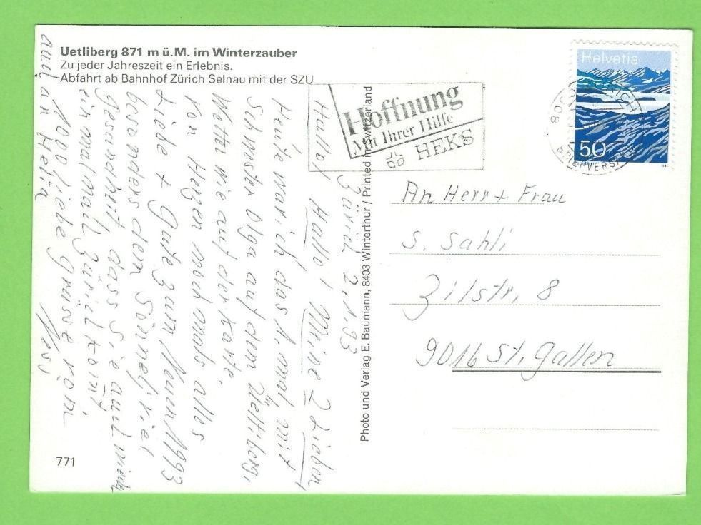 Cartoline postali: Üetliberg - Zürich – Usato da Zürich venduto da t24_de 1