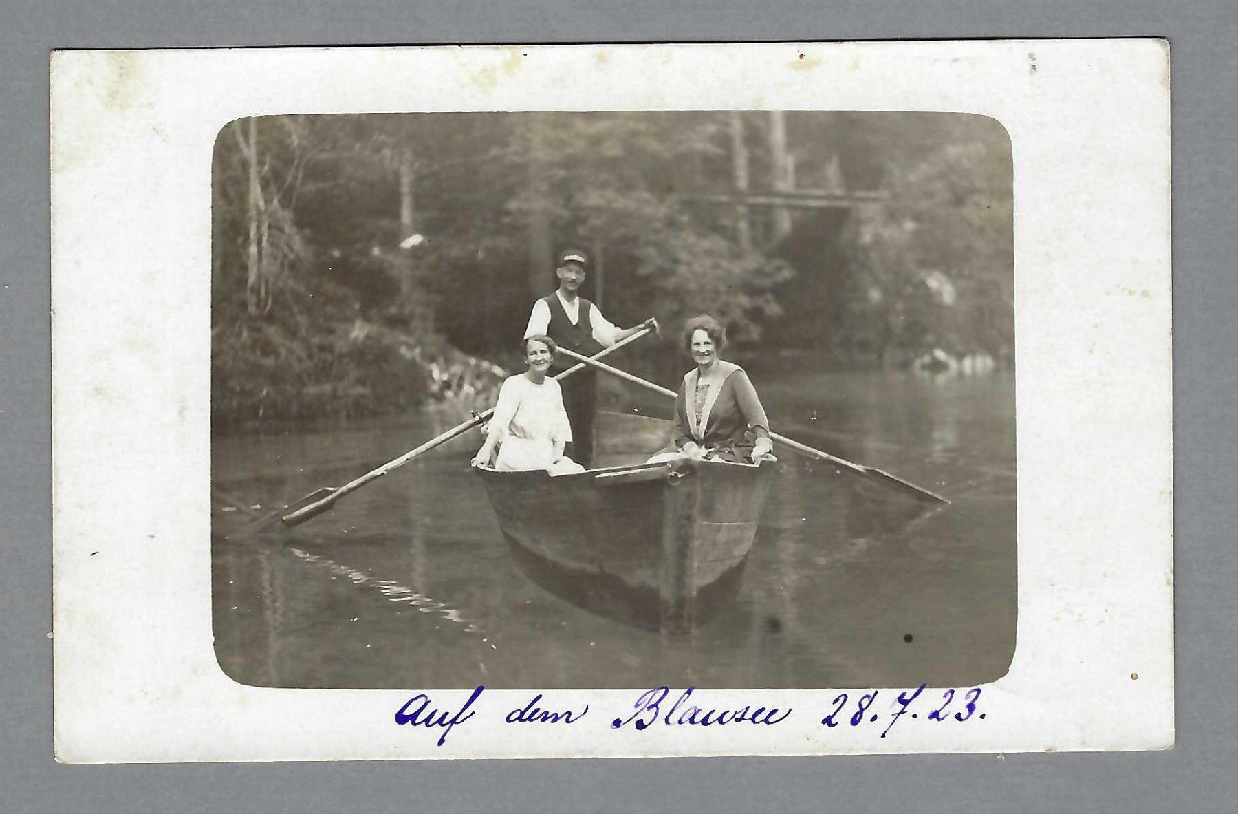 Ansichtskarten: 1923, DÄRLIGEN-BLAUSEE, siehe TEXT – Gebraucht aus Pura von ulisse1957