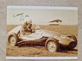 Stirling Moss † - Originalautogramm auf Foto