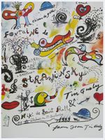 Saint-Phalle de Niki & Jean Tinguely Original Plakat 1983