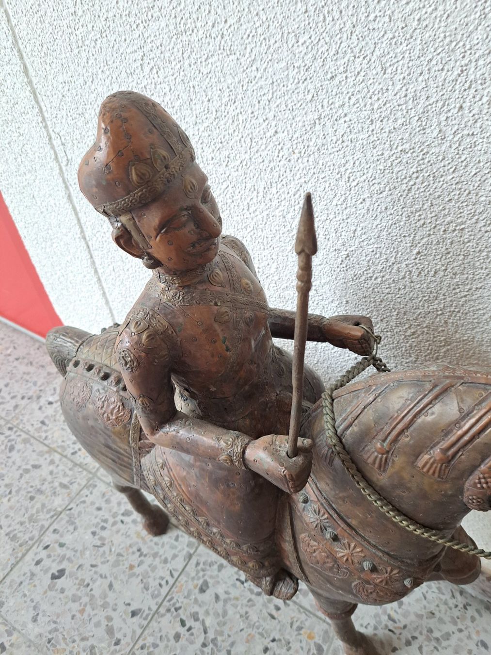 Sculture & Statue: Pferd mit Reiter, indisch – Usato da Willisau venduto da afb123 6