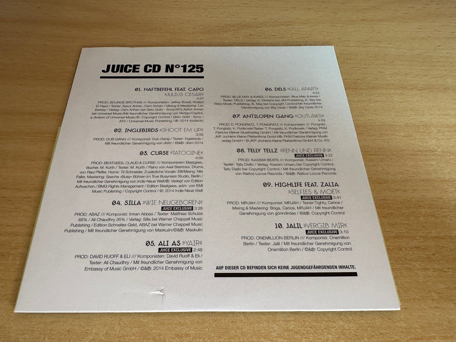 CD: Various – Juice CD No. 125 – Usato da Rikon im Tösstal venduto da Alpenmutz 1