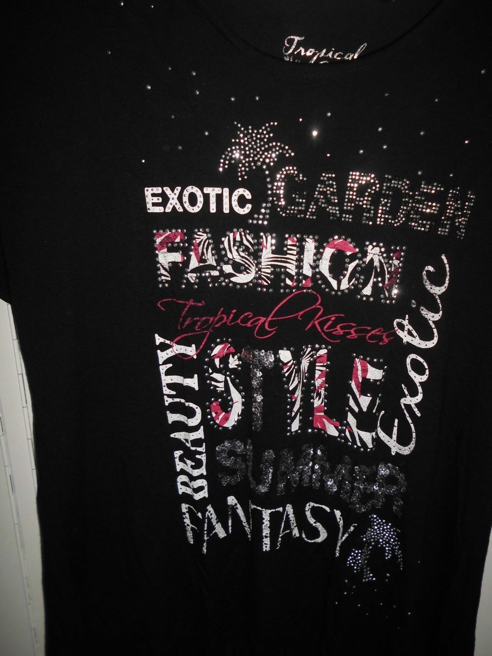 C&A T-Shirts: T-shirt noir avec les franges T. S – Gebraucht aus Marin-Epagnier von Madja 1