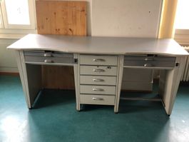 Etabli/bureau double