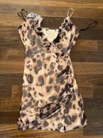 Sommerliches Chiffon-Top mit Leo-Print, Grösse S - Neu!