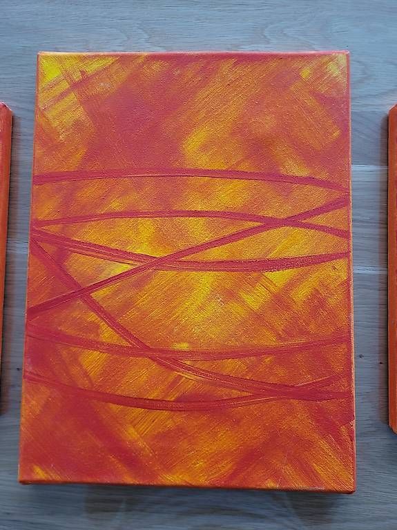 Poster & Bilder: Bild auf Leinwand (rot/orange) – Gebraucht aus Sarmenstorf von Hurrli 3