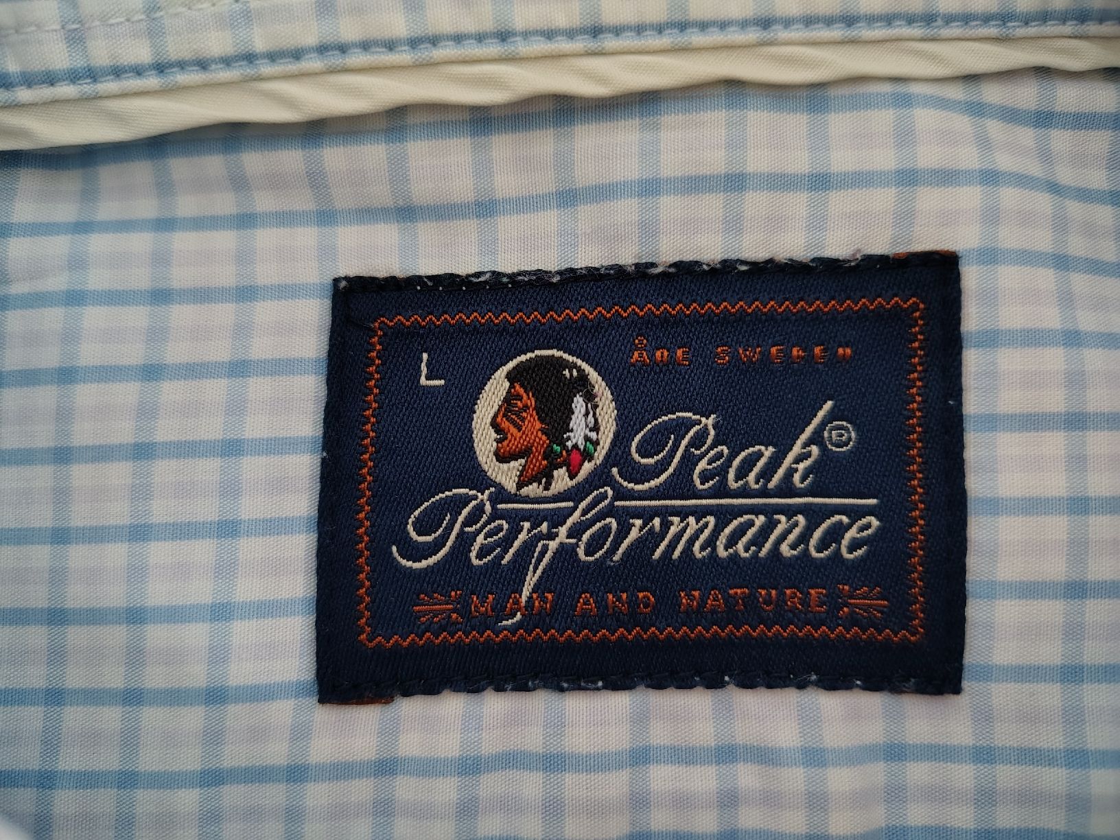 Peak Performance Camicie: Peak Performance Hemd Gr. L Hellblau – Usato da Stäfa venduto da krp54 2