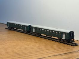 L1902:  2 SBB Personenwagen (Spur N)