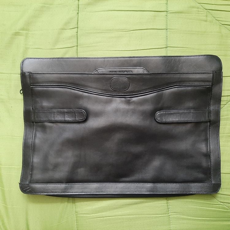 Porte-document A4 Laconile, simili cuir, porte-bloc-notes robuste pour