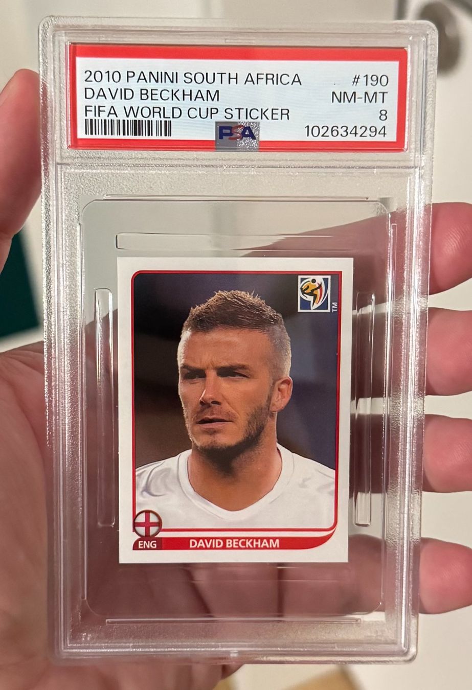 Panini Cartes à collectionner: 2010 Panini South Africa - David Beckham - PSA – Neuf (Voir description) à Niedergösgen par Doxi-Graded-Cards