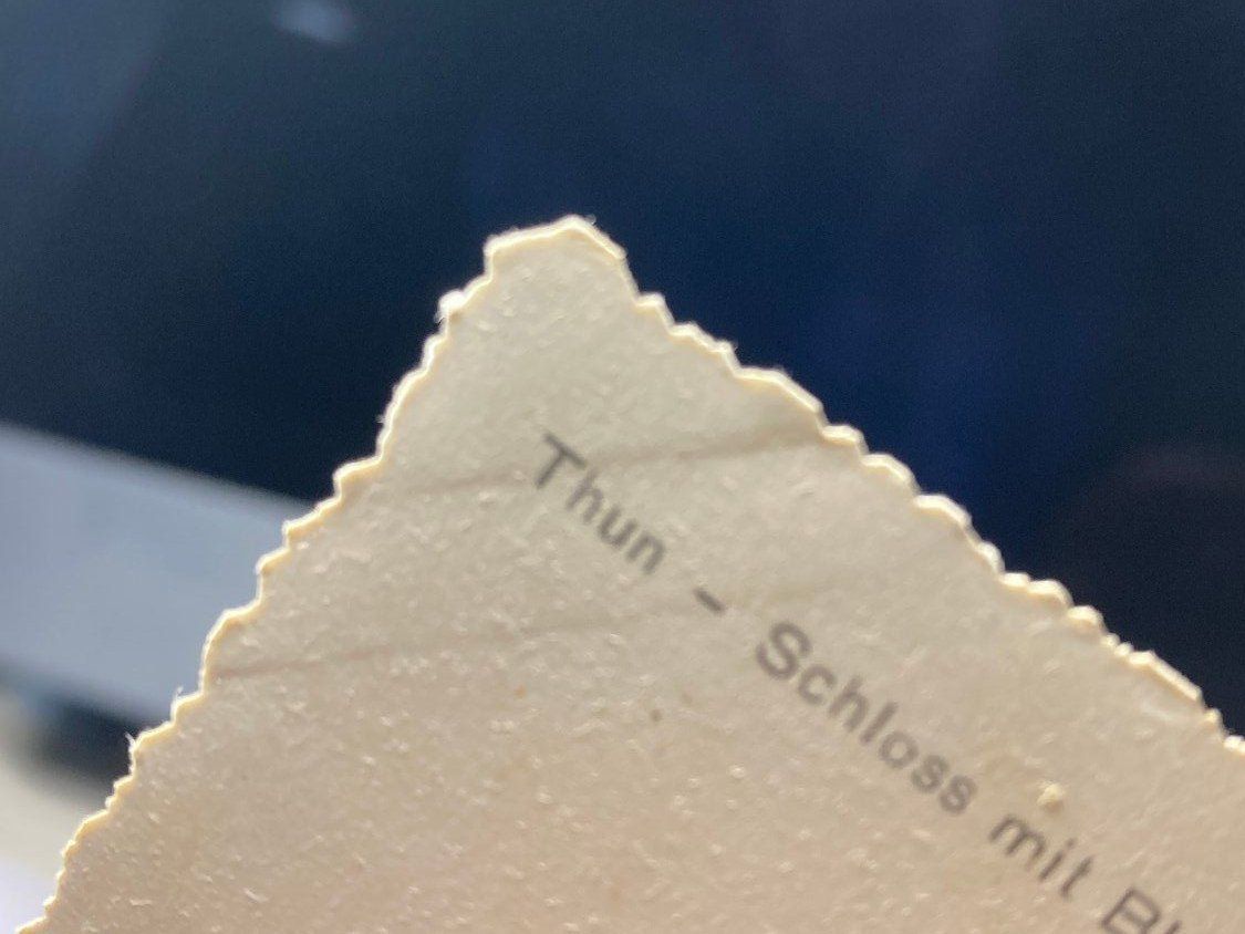 Cartoline postali: Thun, Schloss, Blümlisalp – Usato da Lenzburg venduto da fh1 2
