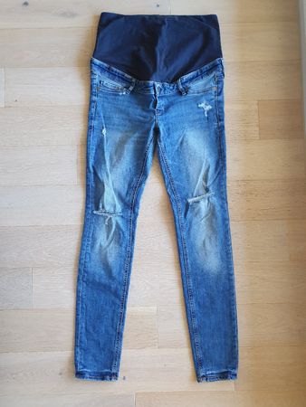 H&M Umstandsjeans Skinny Gr. 42 Mama Jeans Hose