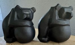 2 x ZENT BÄR Gusseisen je 1.6 kg vintage 50er 60er