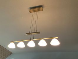 Luminaire suspendu design 5 spots