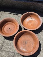 3 Terracotta Pots.