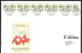 Gross-FDC 791 Rollermarke Elferstreifen ET 2.12.1996