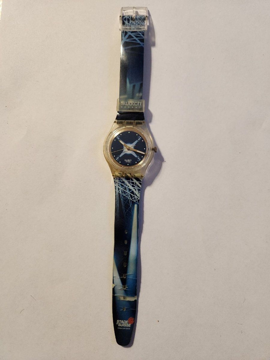 Swatch Orologi: Montre Swatch Access "Stade de Suisse" SKK2000 Full set – Usato da Territet venduto da Cenh