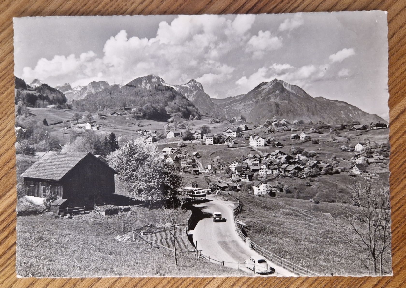 Cartoline postali: Filzbach, Kerenzerbergstrasse, Oldtimer 1964 – Usato da Ebikon venduto da Donar50