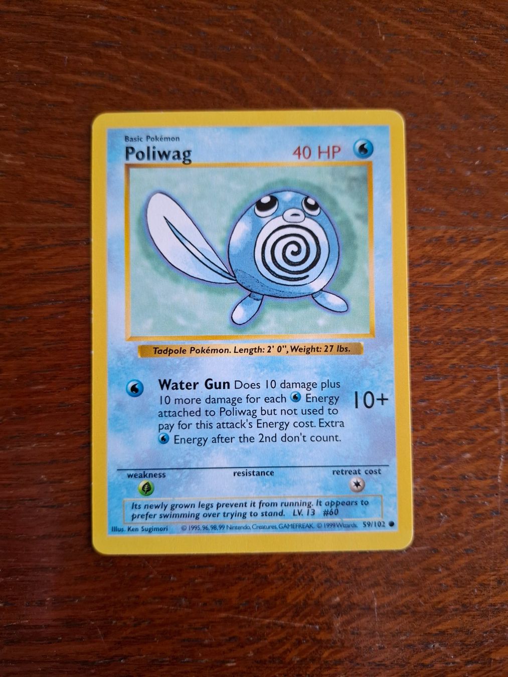 Pokémon Carte collezionabili: Pokemon Polywag Base Set Shadowless 59/102 – Usato da Giornico venduto da ale_lc8k