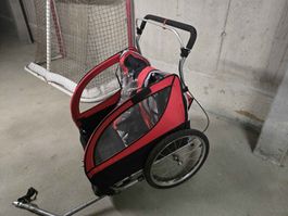 Veloanhänger für Kinder - sicher unterwegs im Herbst!