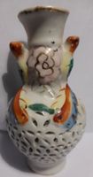 SEHR ANTIKE DURCHLÖCHERTE VASE,--10 CM x 5,5 CM,--