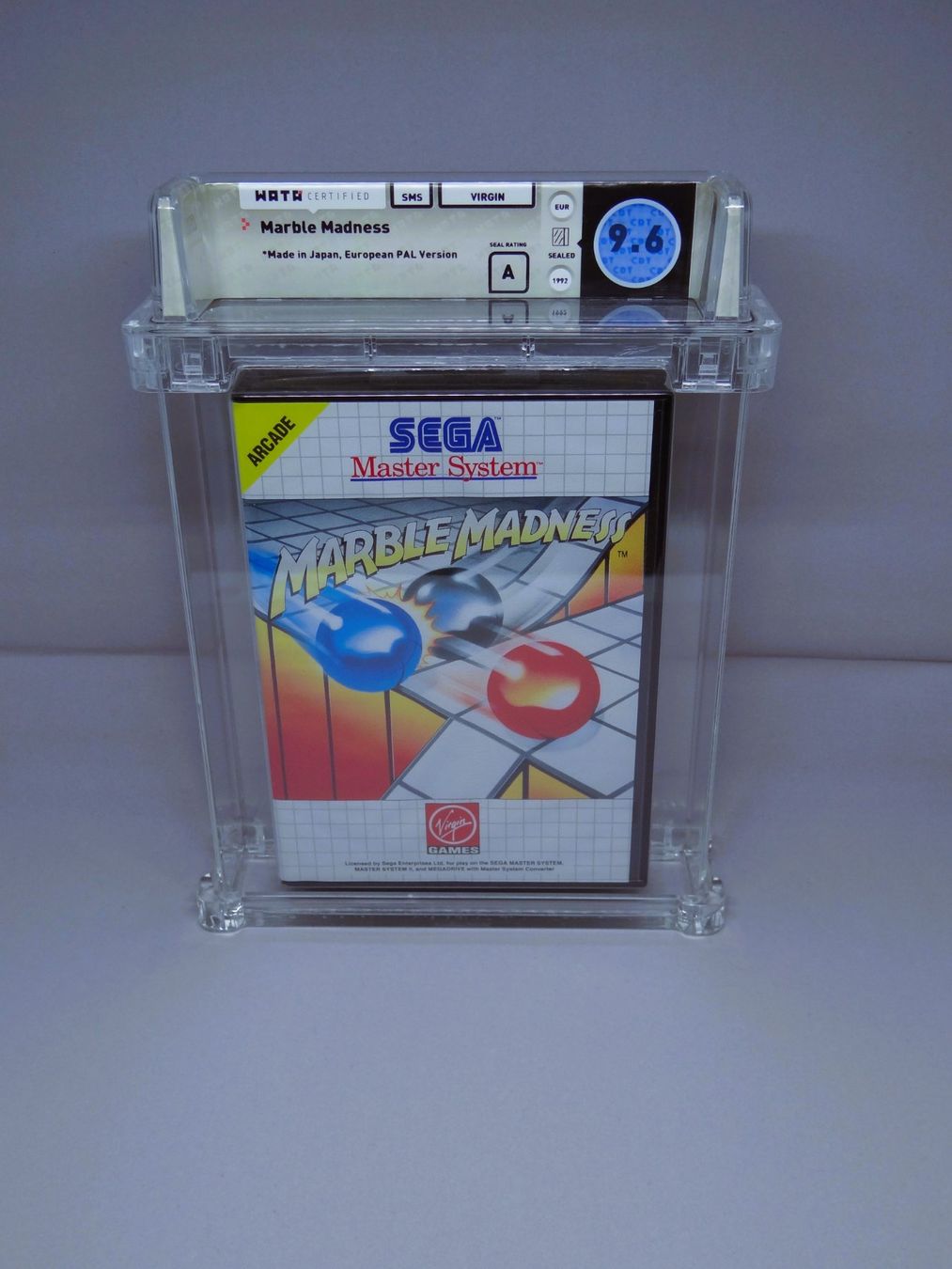 Sega Giochi: MARBLE MADNESS MASTER SYSTEM WATA 9.6 – Nuovo e nell'imballaggio originale da Neuenkirch venduto da Armsy