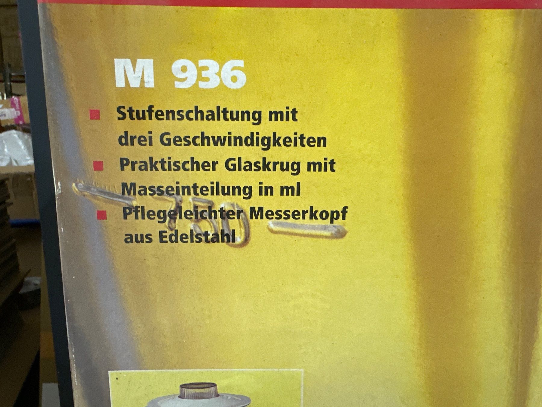 Elettrodomestici da cucina: neuer Standmixer mit Glaskrug – Nuovo e nell'imballaggio originale da Necker venduto da liq24 1