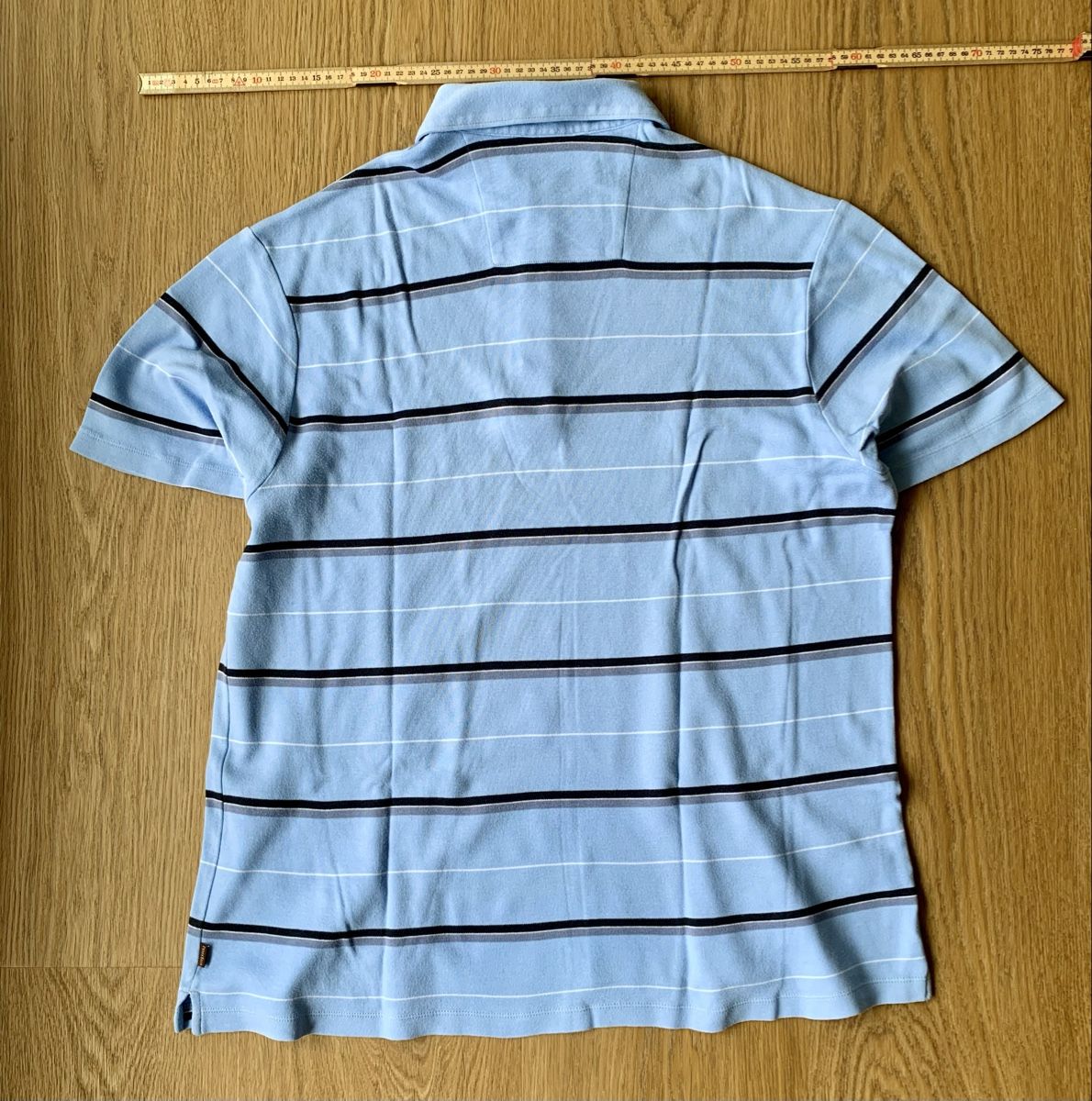 Magliette Polo: Polo Perry Ellis rayé bleu, taille L – Usato da Port venduto da granitod 3
