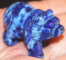 Deko – Heilstein F-656 – Bär – Lapislazuli ca. 4x2,5x2cm 33,