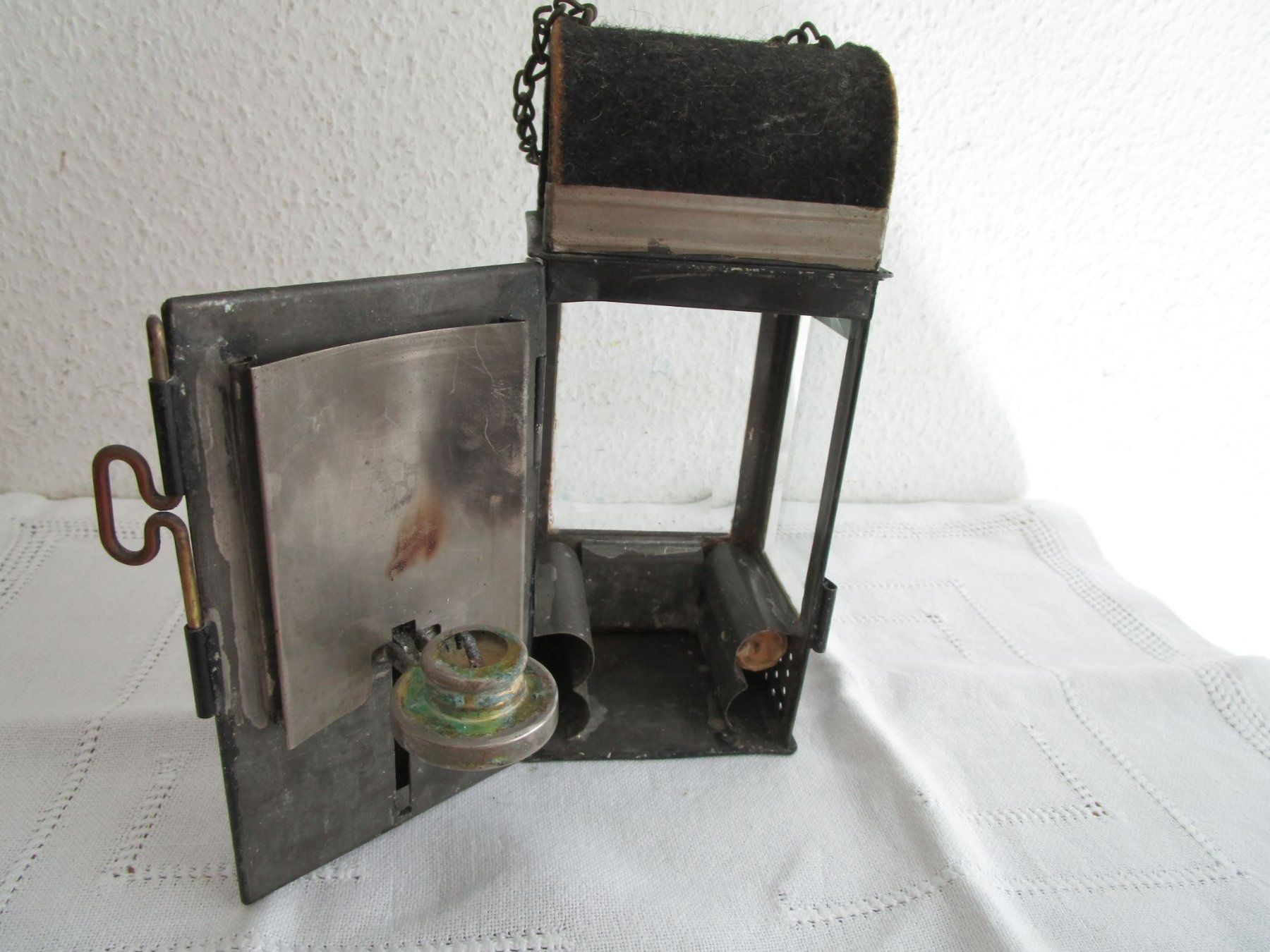 Lampade: Alte Militär Karrenlampe – Usato da Binningen venduto da mondoantico 4