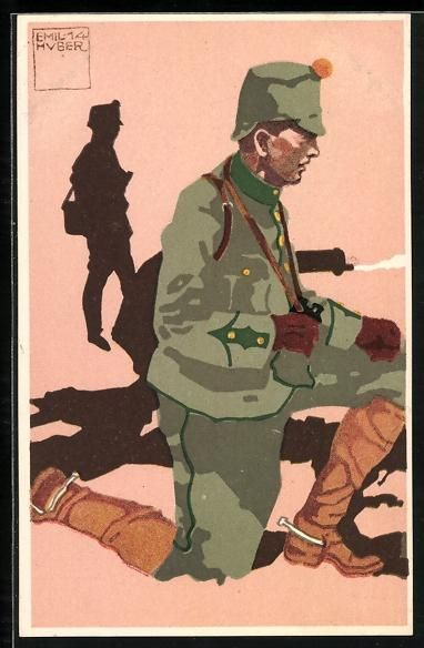 Foto, Lettere & Cartoline: sign. Emil Huber: Felduniform - Neue Ord – Usato da Berlin venduto da bartko-reher