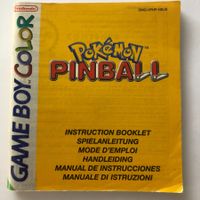 Pokemon Pinball - Game Boy Spiel Anleitung / Manual