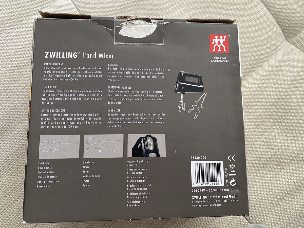 Zwilling Küchengeräte: ZWILLING Hand Mixer  – Gebraucht aus Uetikon am See von fufu20 1