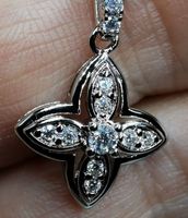 Collier avec diamants de moissanite certifié GRA