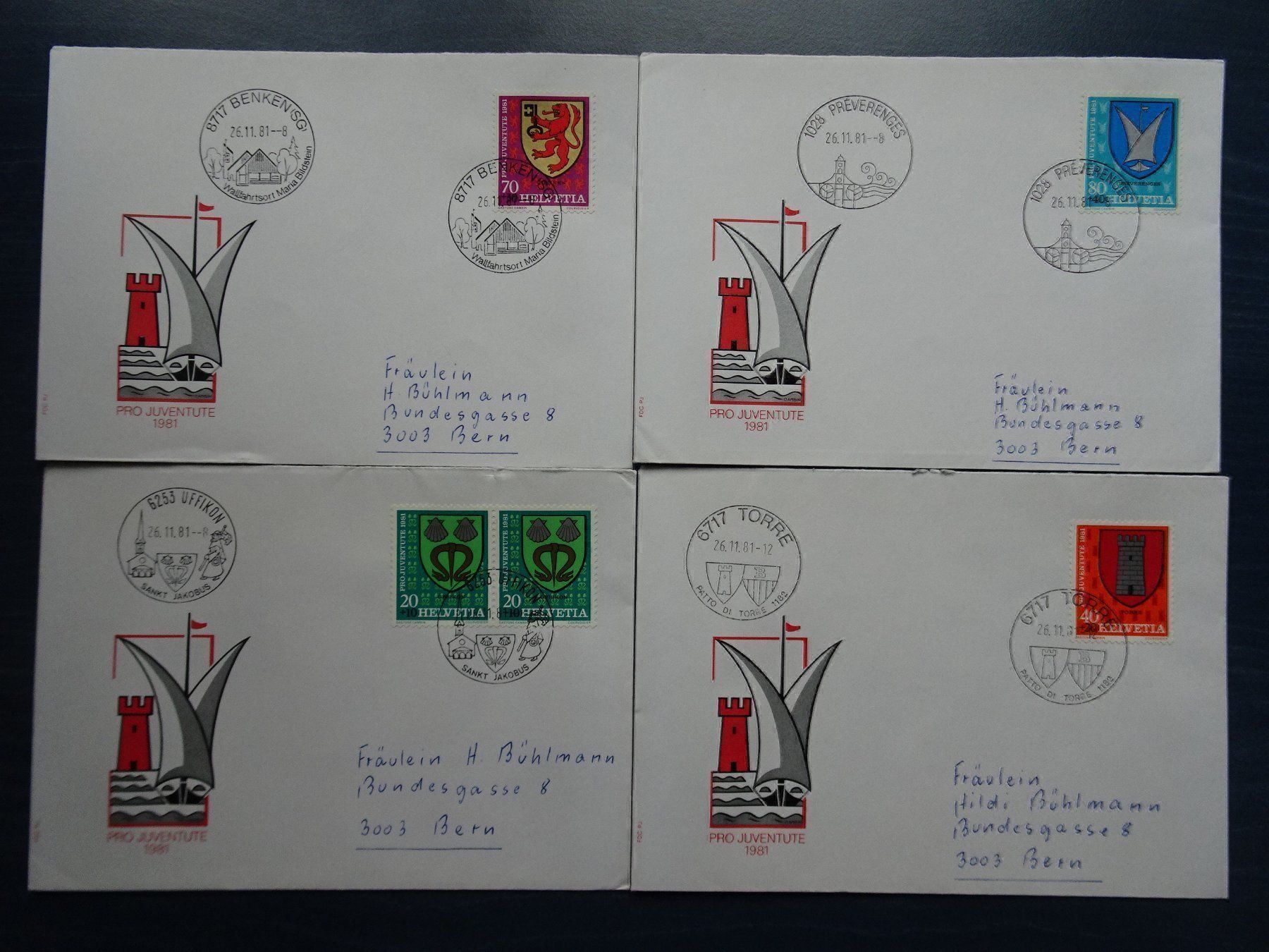 Alle Briefmarken: PJ 1981 – Gebraucht aus Aadorf von Chnorli-Furz