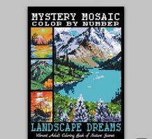 Malbuch-Mystery Mosaik-Landschaftsträume-Entspannung-kreativ