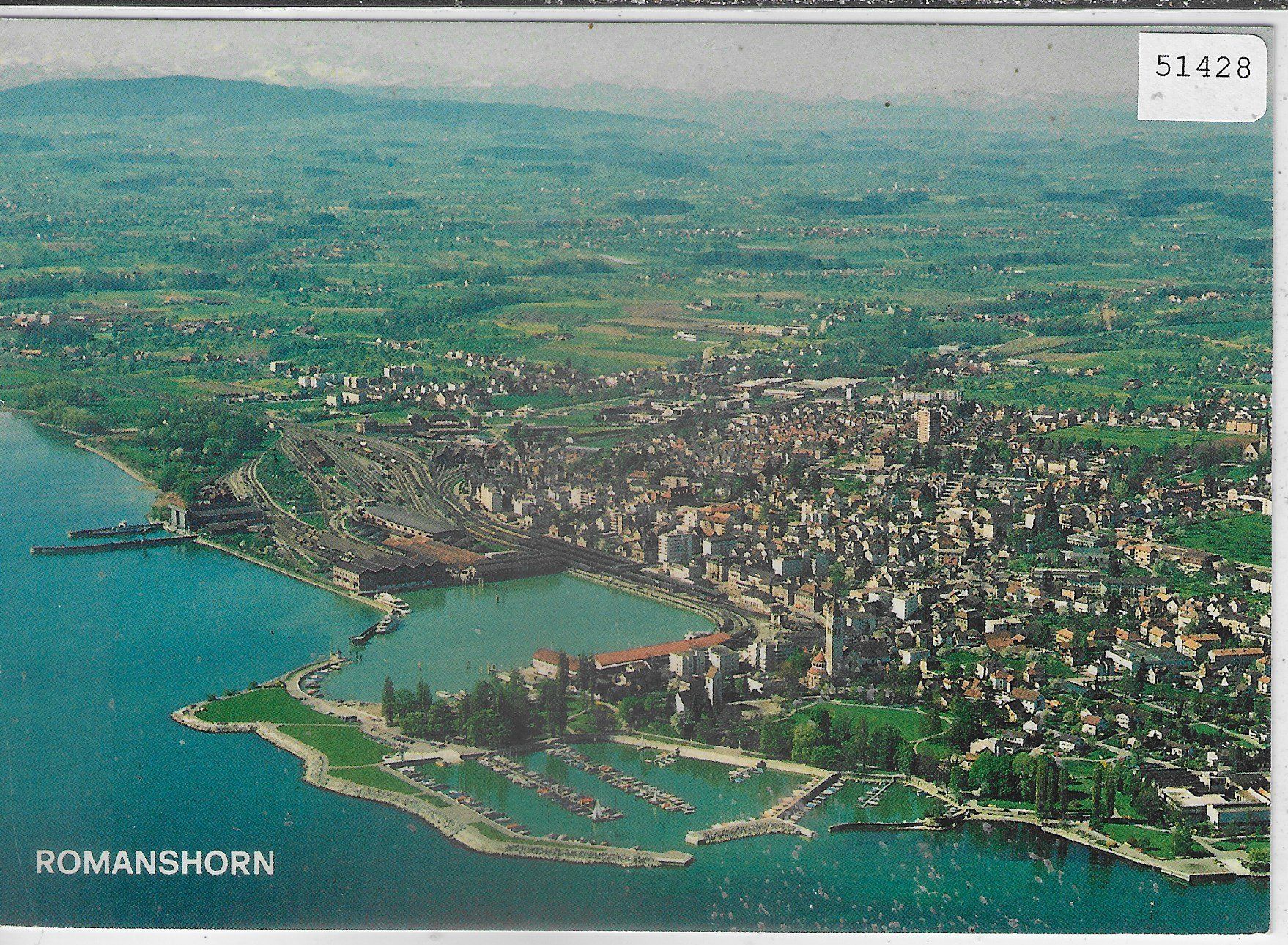 Ansichtskarten: Flugaufnahme Romanshorn – Gebraucht aus Ettingen von Kartenplanet