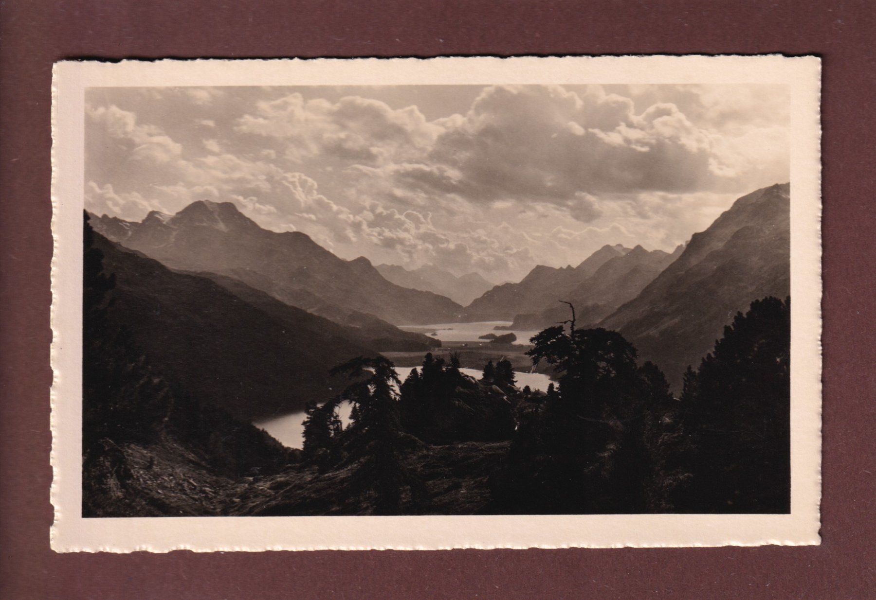 Cartoline postali: OBER-ENGADIN - Blick vom Hahnensee – Usato da Pully venduto da nicecards